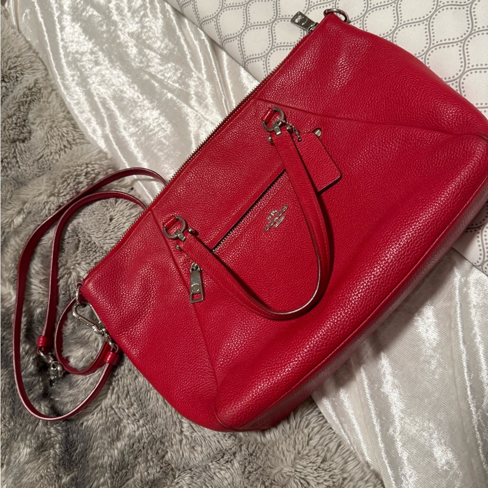 Coach Red Shoulder Bag